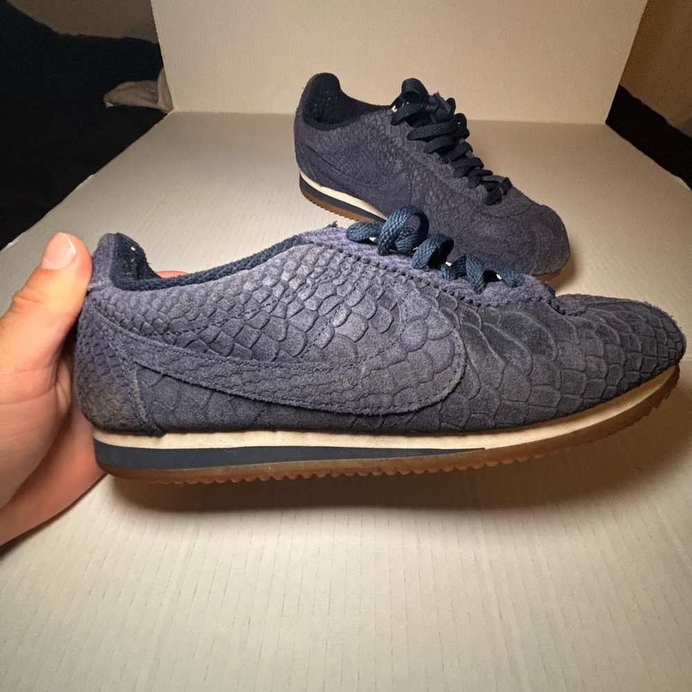 Nike Cortez Men's Dark Blue Textured Sneakers